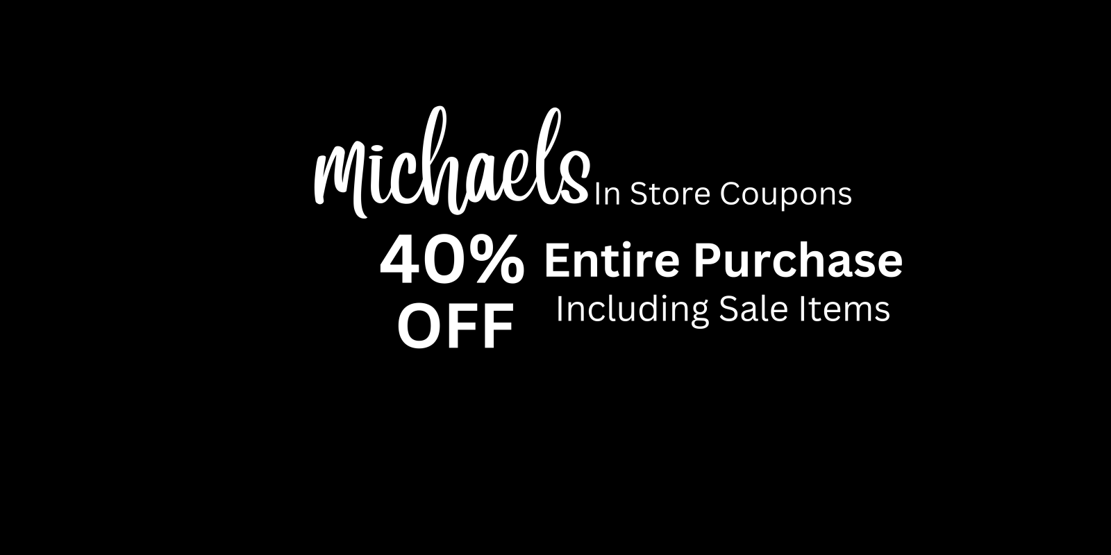 How to get discount on Michaels InStore Services?